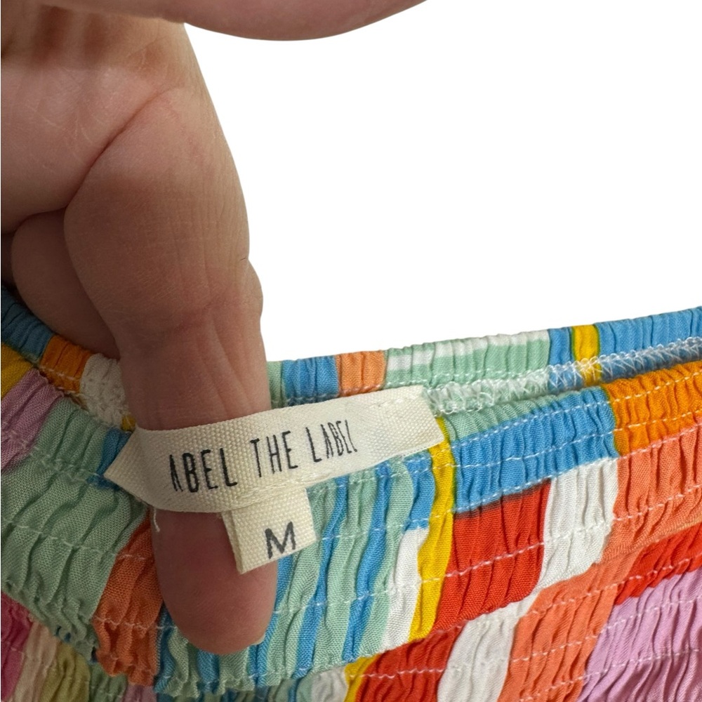 Anthropologie Abel The Label multi colored smocked Strapless Maxi Dress
Med, EUC - Picture 7 of 10
